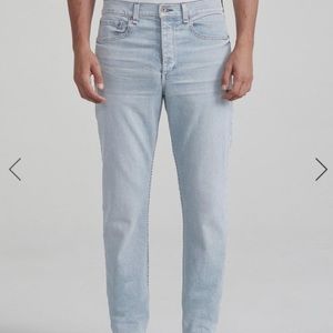 Rag & bone mens slim fit jeans, light wash size 32